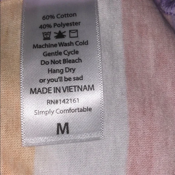 LuLaRoe Multicolor Striped Long Sleeve Tee - Picture 5 of 8